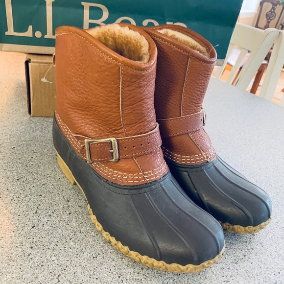 L.L. Bean Shoes - 👁LL BEAN BEAN BOOTS slip on SHEARLING LINED boot